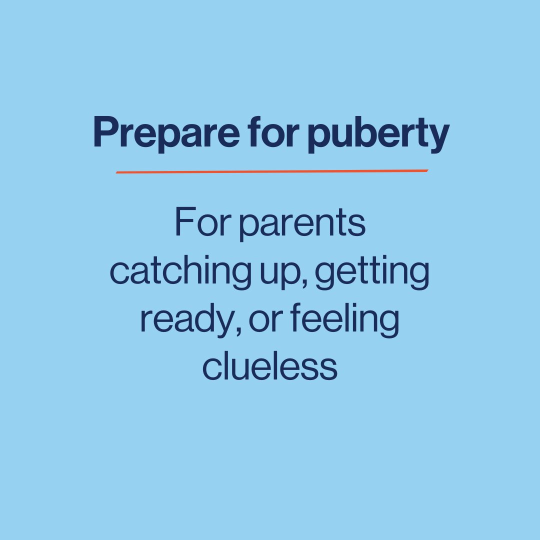 image of two children ready for the puberty talk