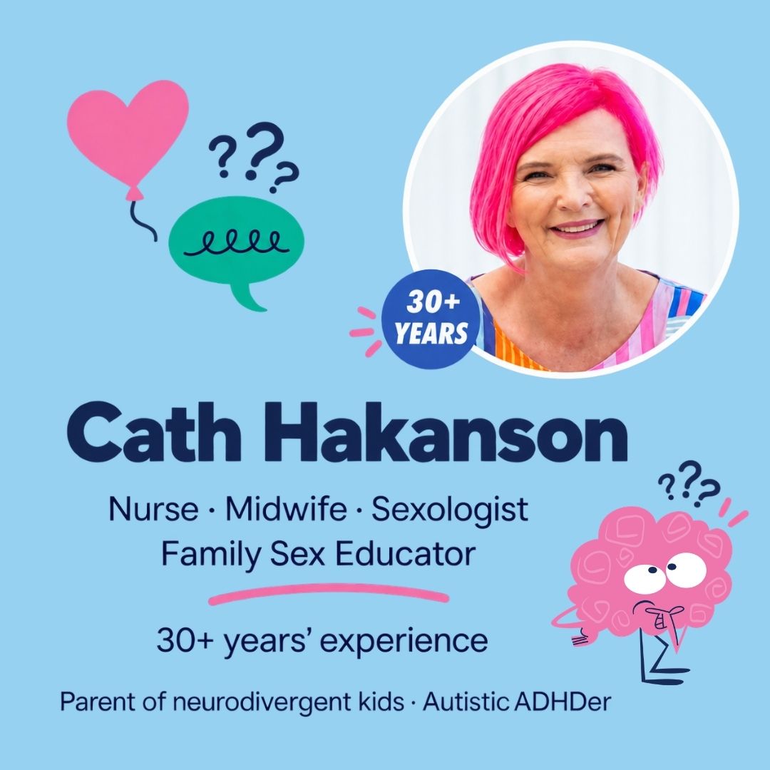 Cath Hakanson, sexual health nurse and family sex educator, creator of Get Started with Sex Ed.