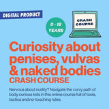 screenshot of the parent masterclass about what to do when kids are curious about naked bodies