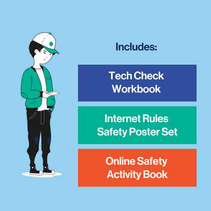 slide listing what's inside the cyber safety prep pack