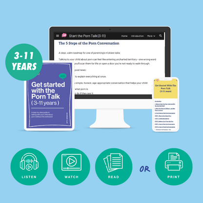 image showing you inside the crash course on getting started with the porn talk for 3 to 11 year old kids