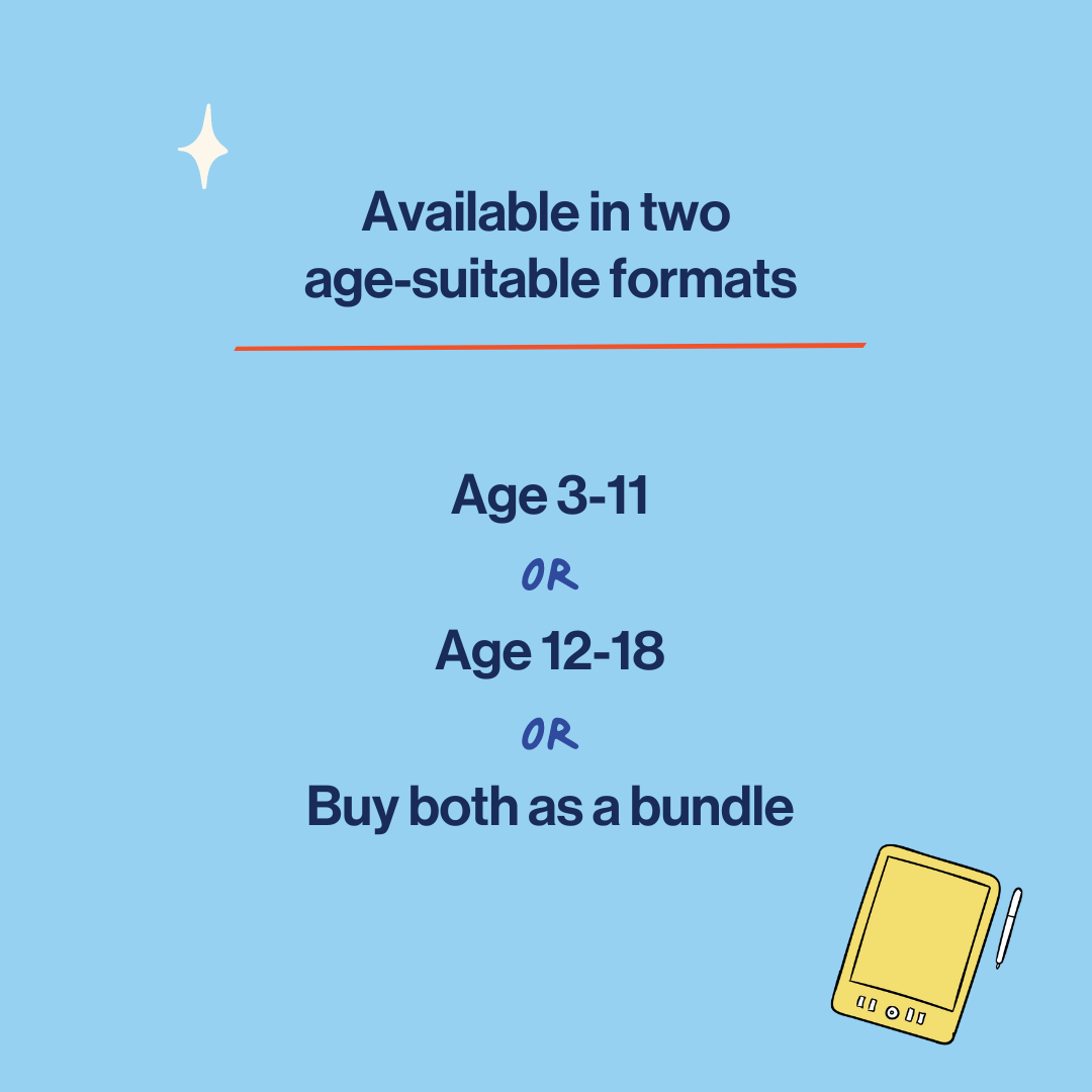 words explaining the crash course on getting started with the porn talk is available in two age-suitable formats