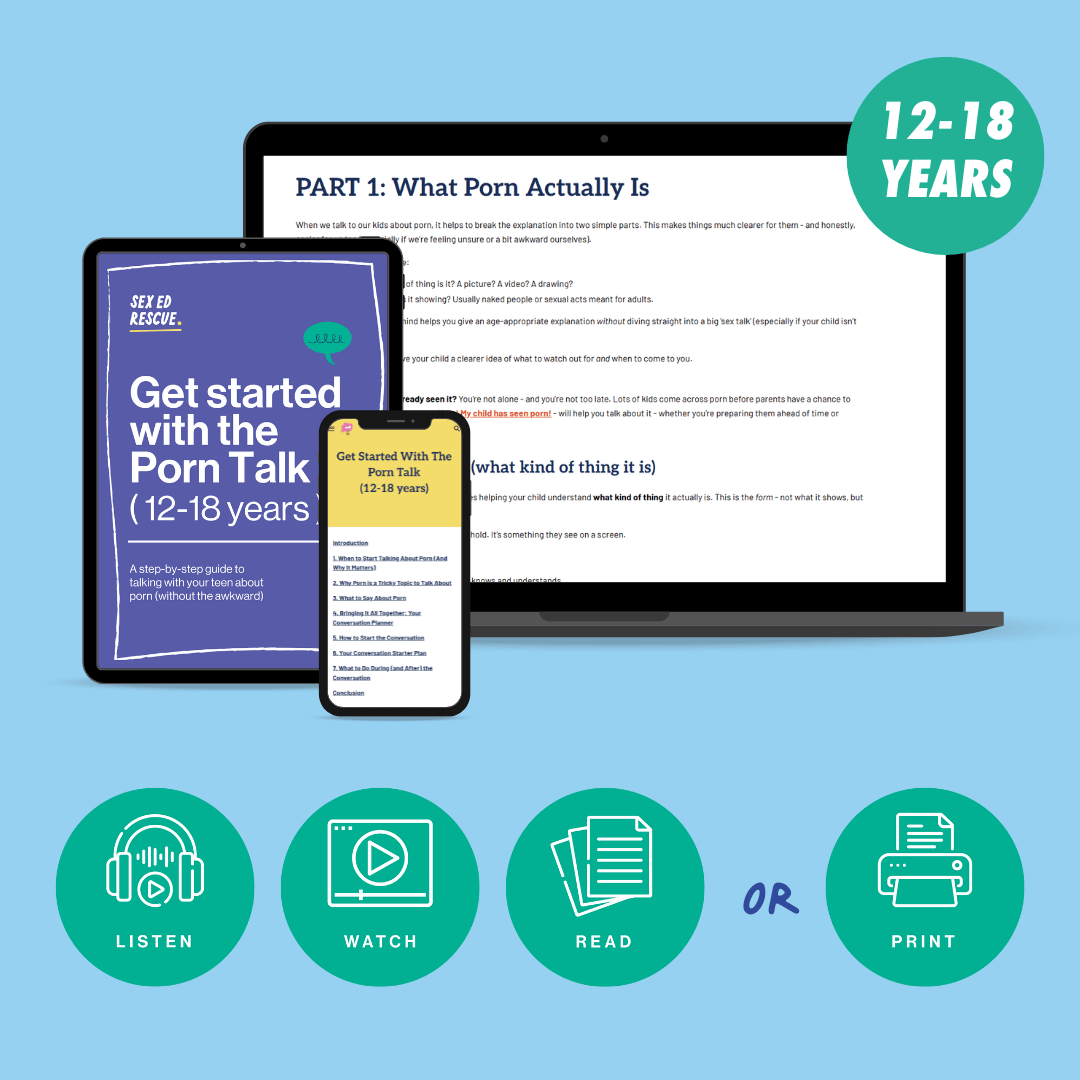 image showing you inside the crash course on getting started with the porn talk for 12 to 18 year old kids