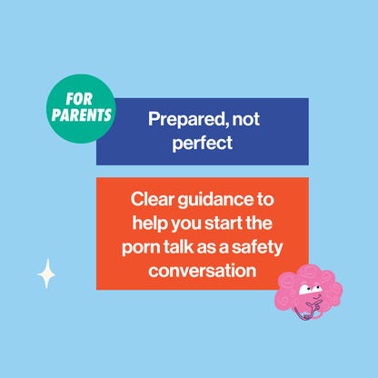 image to explain how the crash course on getting started with the porn talk will help parents