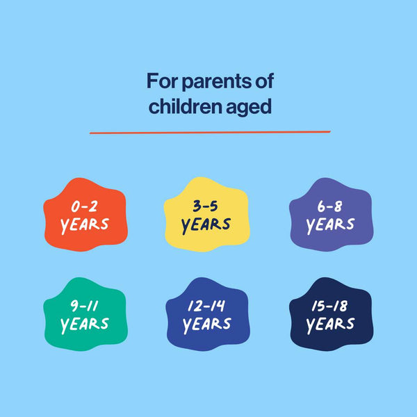 image to illustrate that the Getting Started with Sex Ed. Crash Course is suitable for parents of kids aged from 0 to 18 years