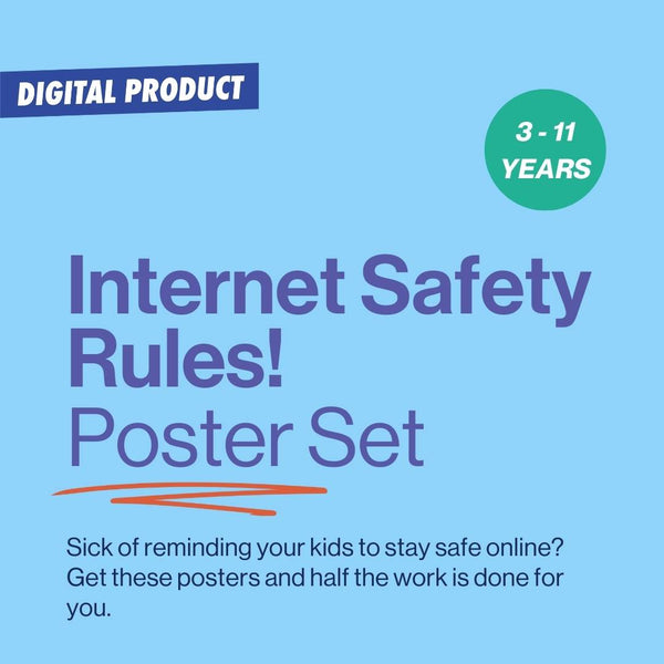 image naming the Internet Safety Rules! Poster Set