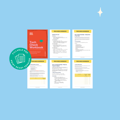 example of pages from this IoT safety check workbook