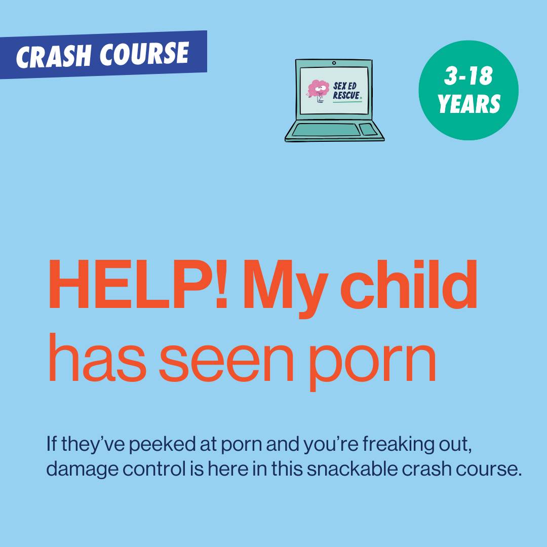image to show title of crash course about what to do after kids are exposed to online porn