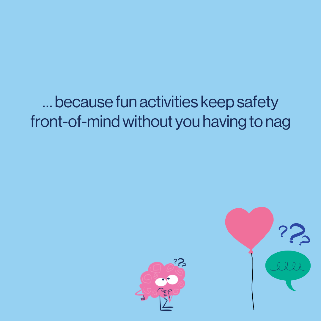 words to explain how the online safety activity book will help parents