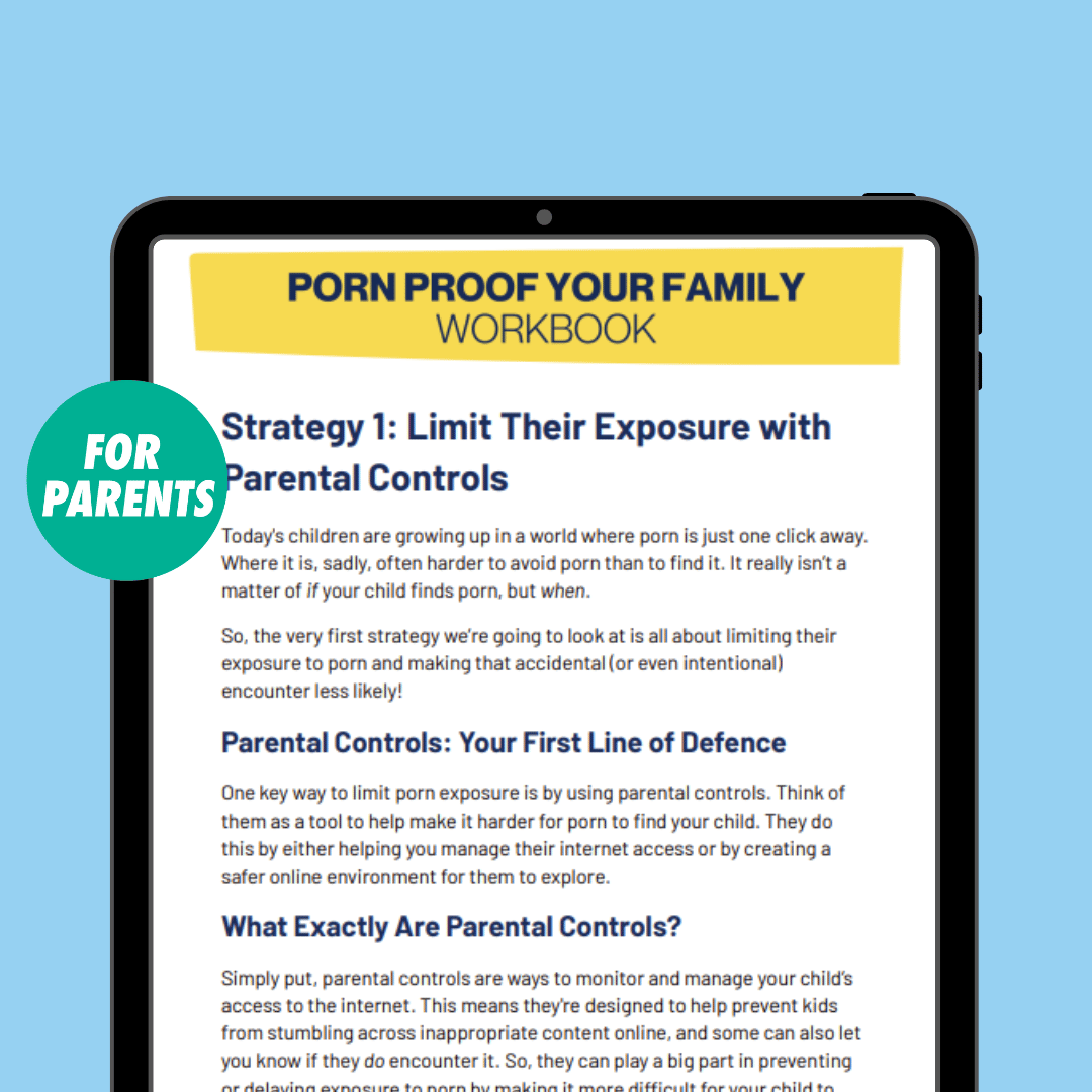 screenshot of that the porn proof your family workbook looks like inside