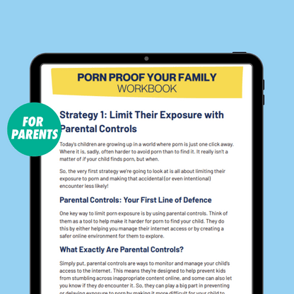 screenshot of that the porn proof your family workbook looks like inside