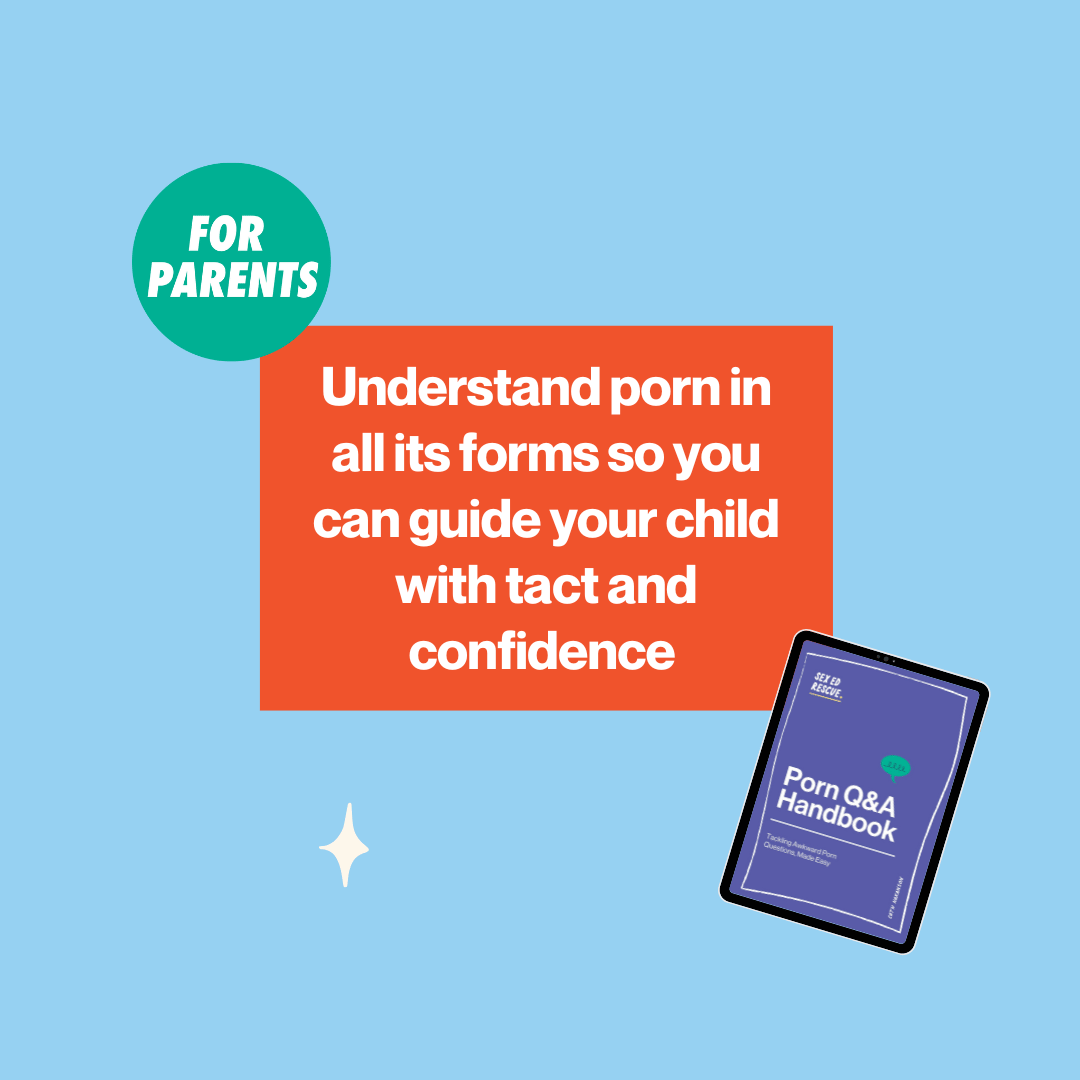 explanation of how the porn Q&A handbook will help parents