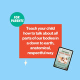 image with cover and explaining what The Parents’ Guide to Private Body Parts is about