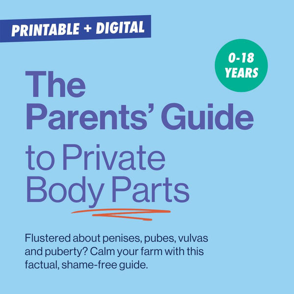 image to illustrate that this is a book about private parts for kids, for parents to use