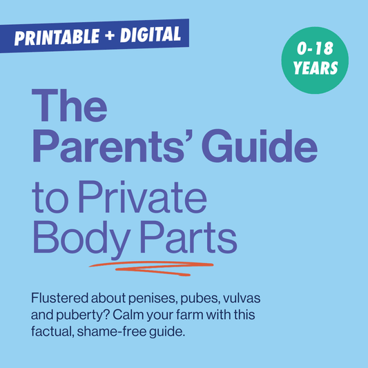 image to illustrate that this is a book about private parts for kids, for parents to use