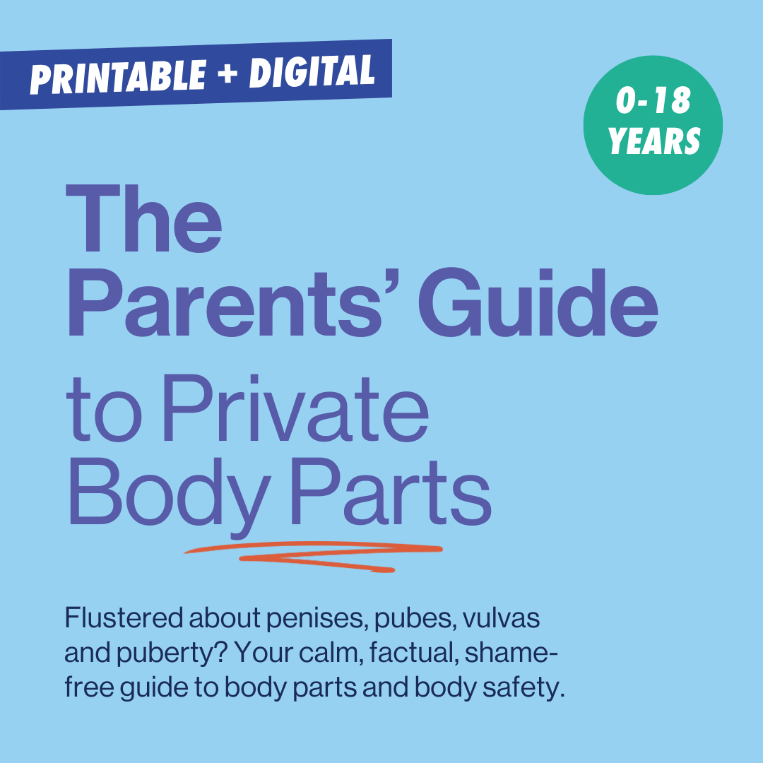 image to illustrate that this is a book about private parts for kids, for parents to use