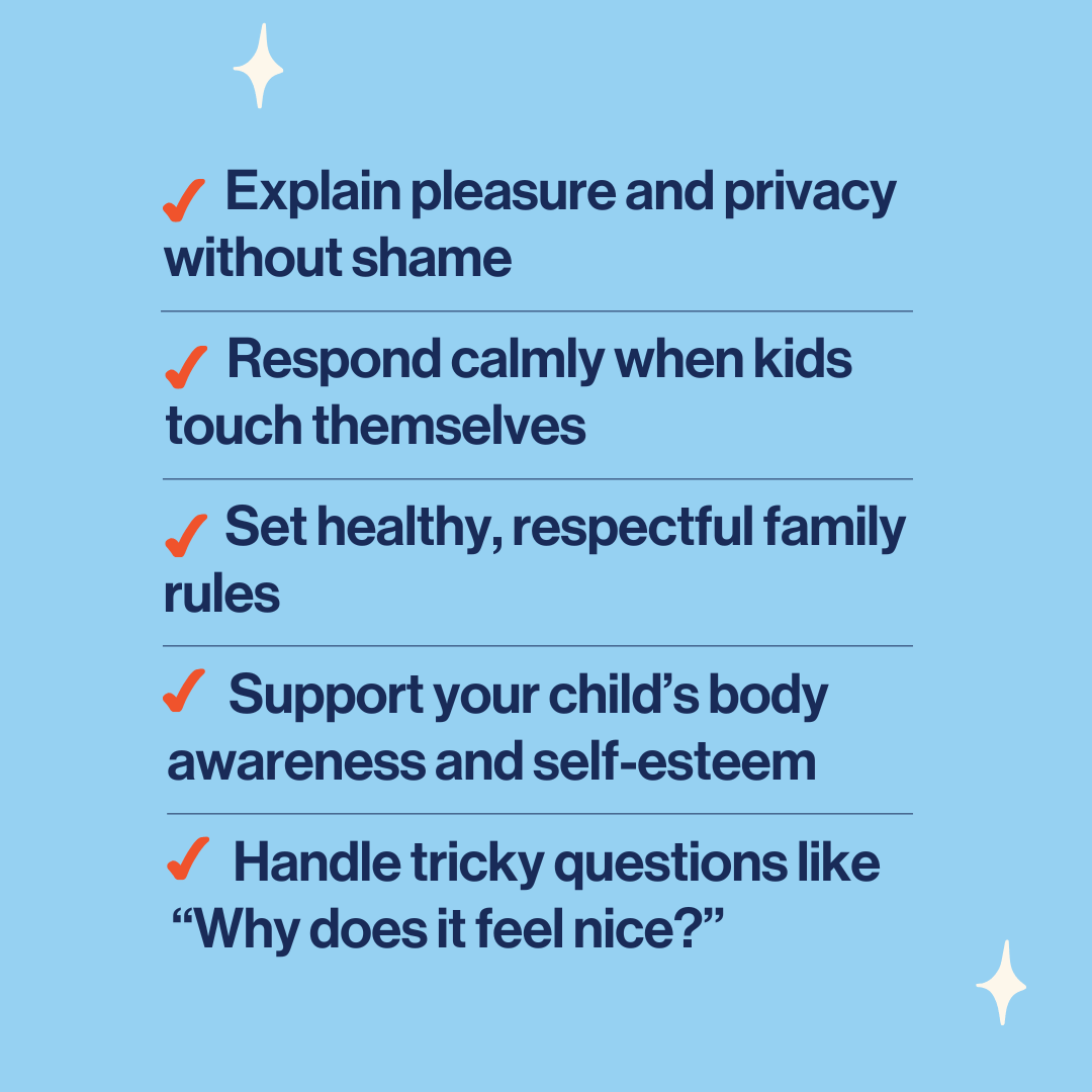 image to explain what the benefits of the child masturbation guide for parents