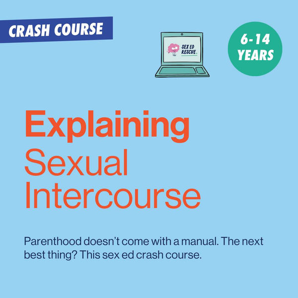 visual slide to depict the crash course that will help parents  in discussing sex with their children