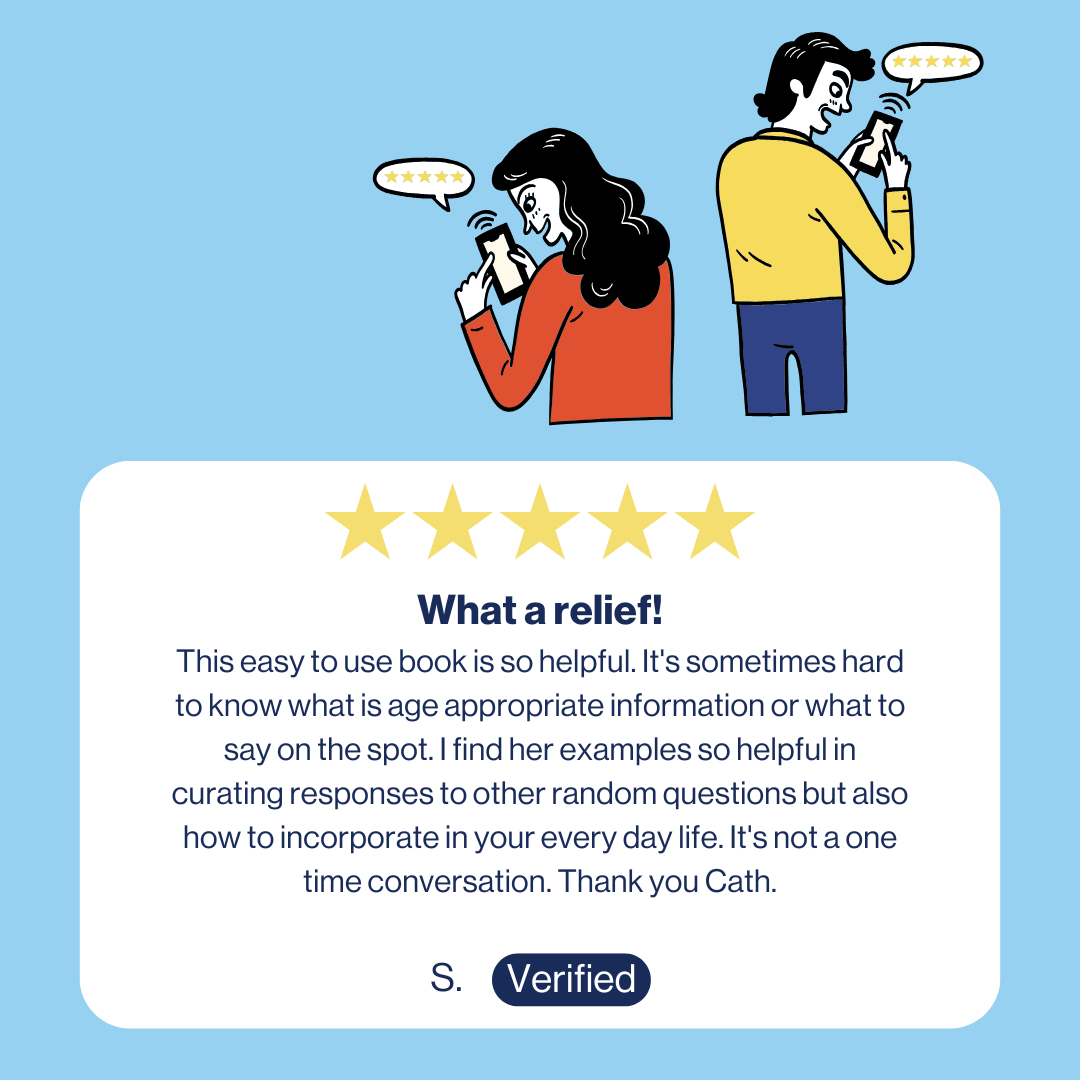 image of a review of this parent resource to explain sex to kids