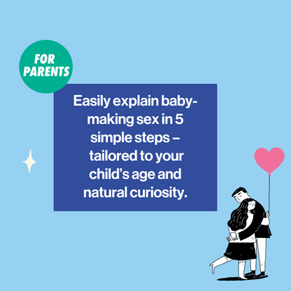 visual image to explain this resource is about how to start sex conversation with kids