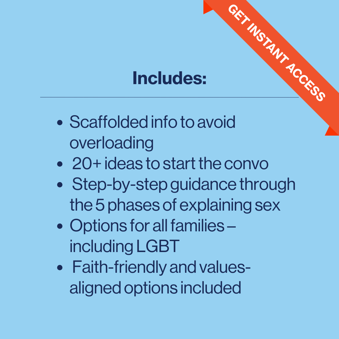 explanation of what else is inside the how to start sex talk parent guide