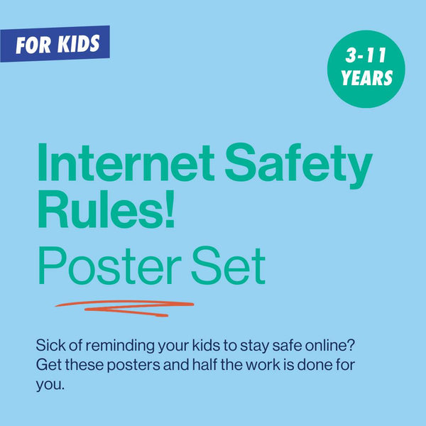 image to show name of these internet safety for kids posters
