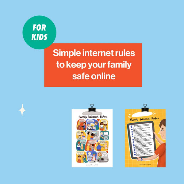 image to explain what the kids internet safety posters are