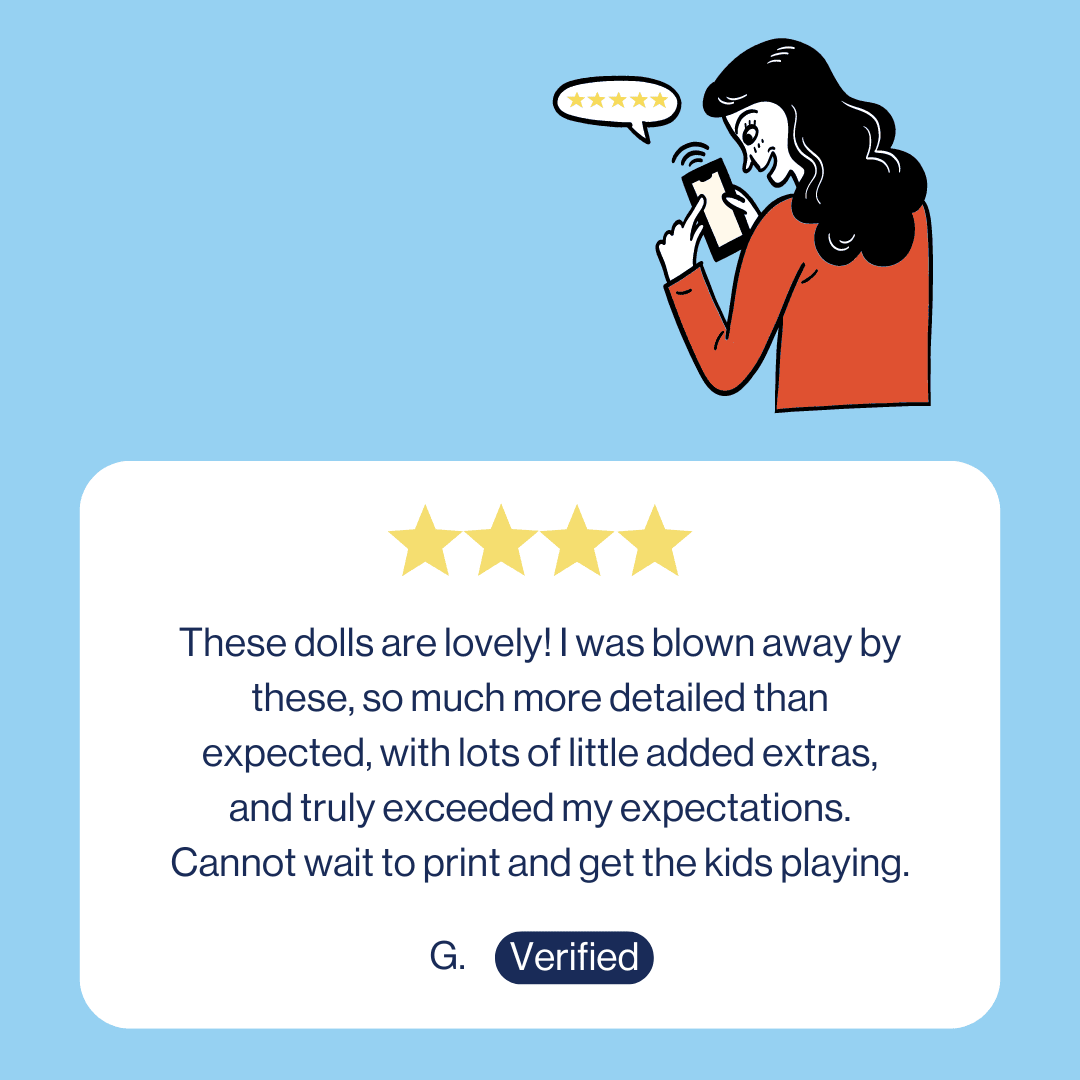 review of the paper dolls dress up diy