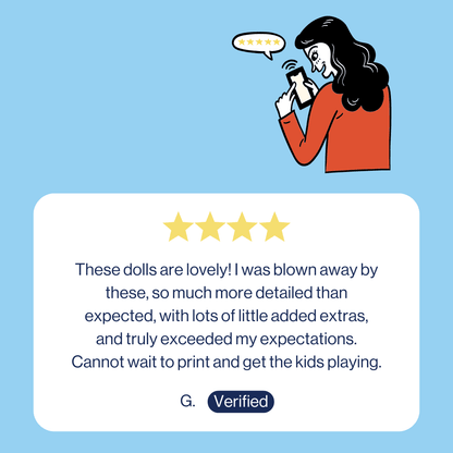 review of the paper dolls dress up diy