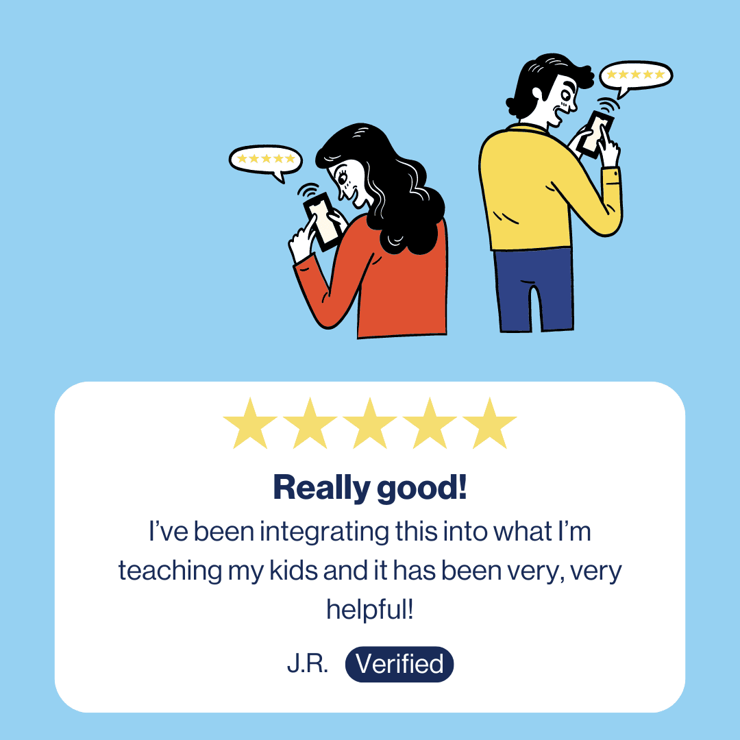 screenshot of a parent review of the parent puberty guide