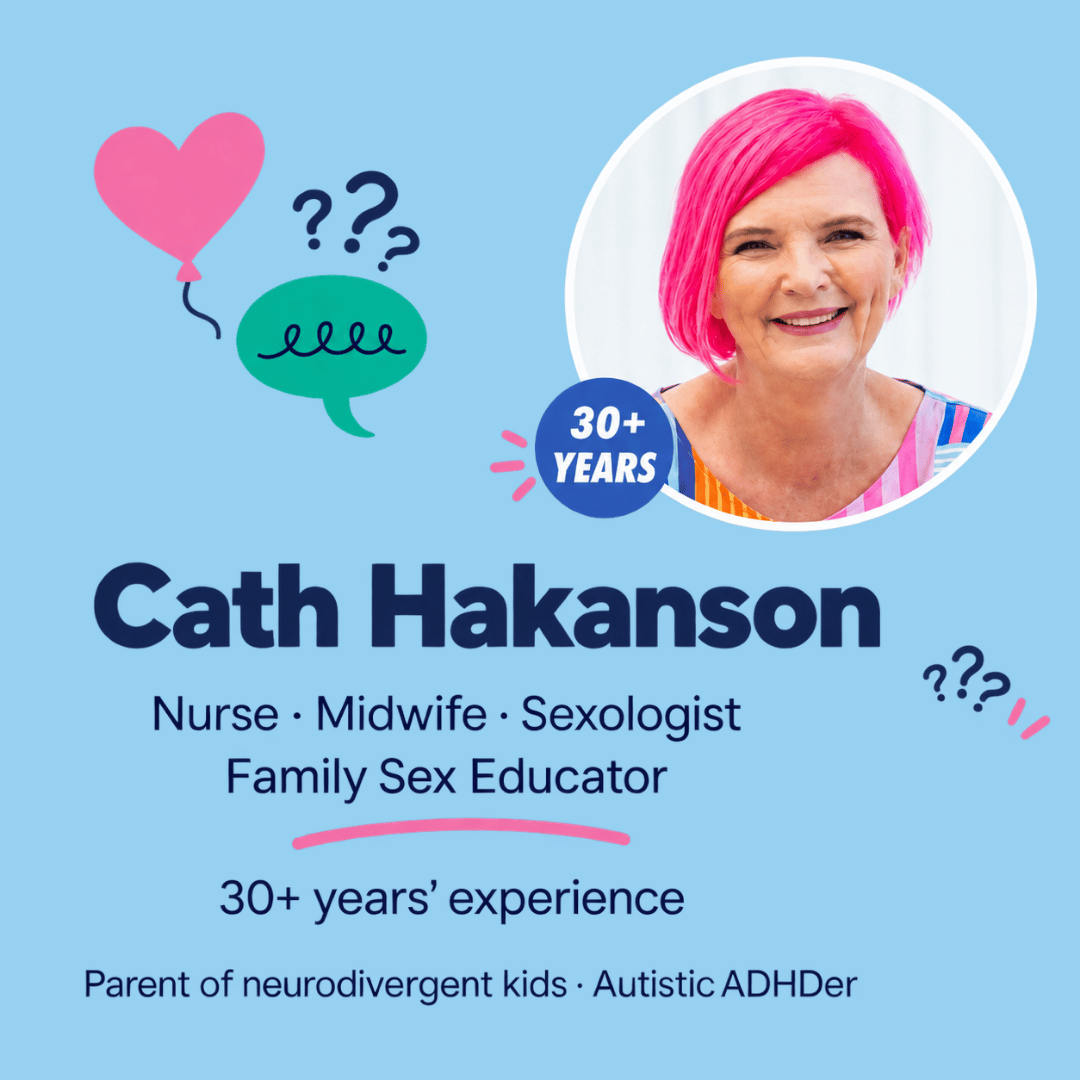 Cath Hakanson, sexual health nurse and family sex educator, creator of Period Ready.