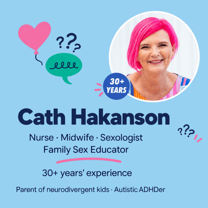 Cath Hakanson, sexual health nurse and family sex educator, creator of Period Ready.