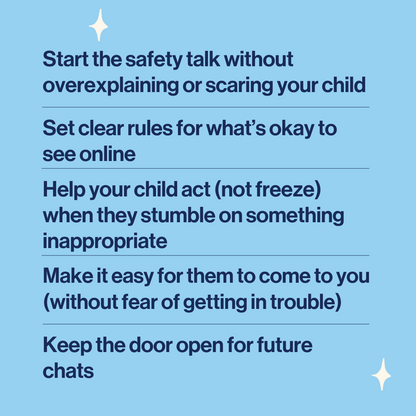 image explaining how the pornography safety posters will help families