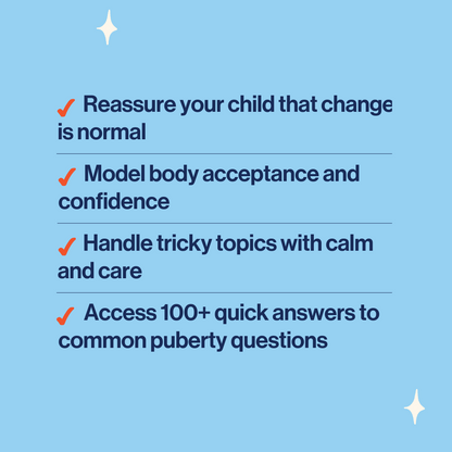 image to explain how these puberty education resources will help parents
