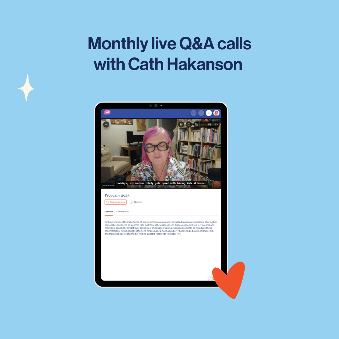 image showing what sex ed membership monthly live calls look like