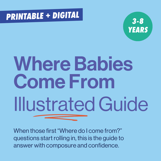 visual representation for a parent resource to explain where do babies come from to children